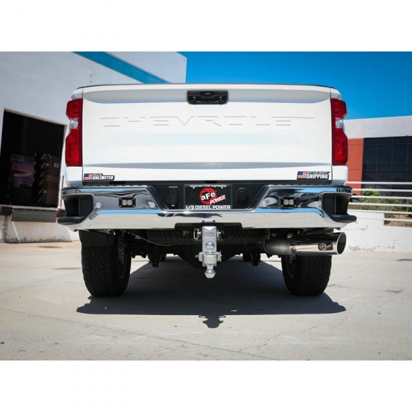 AFE 49-44125 LARGE BORE HD 5" FILTER-BACK EXHAUST SYSTEM 2020-2021 GM 6.6L DURAMAX L5P (ALL DOUBLE & CREW CABS)