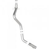 AFE 49-44125 LARGE BORE HD 5" FILTER-BACK EXHAUST SYSTEM 2020-2021 GM 6.6L DURAMAX L5P (ALL DOUBLE & CREW CABS)